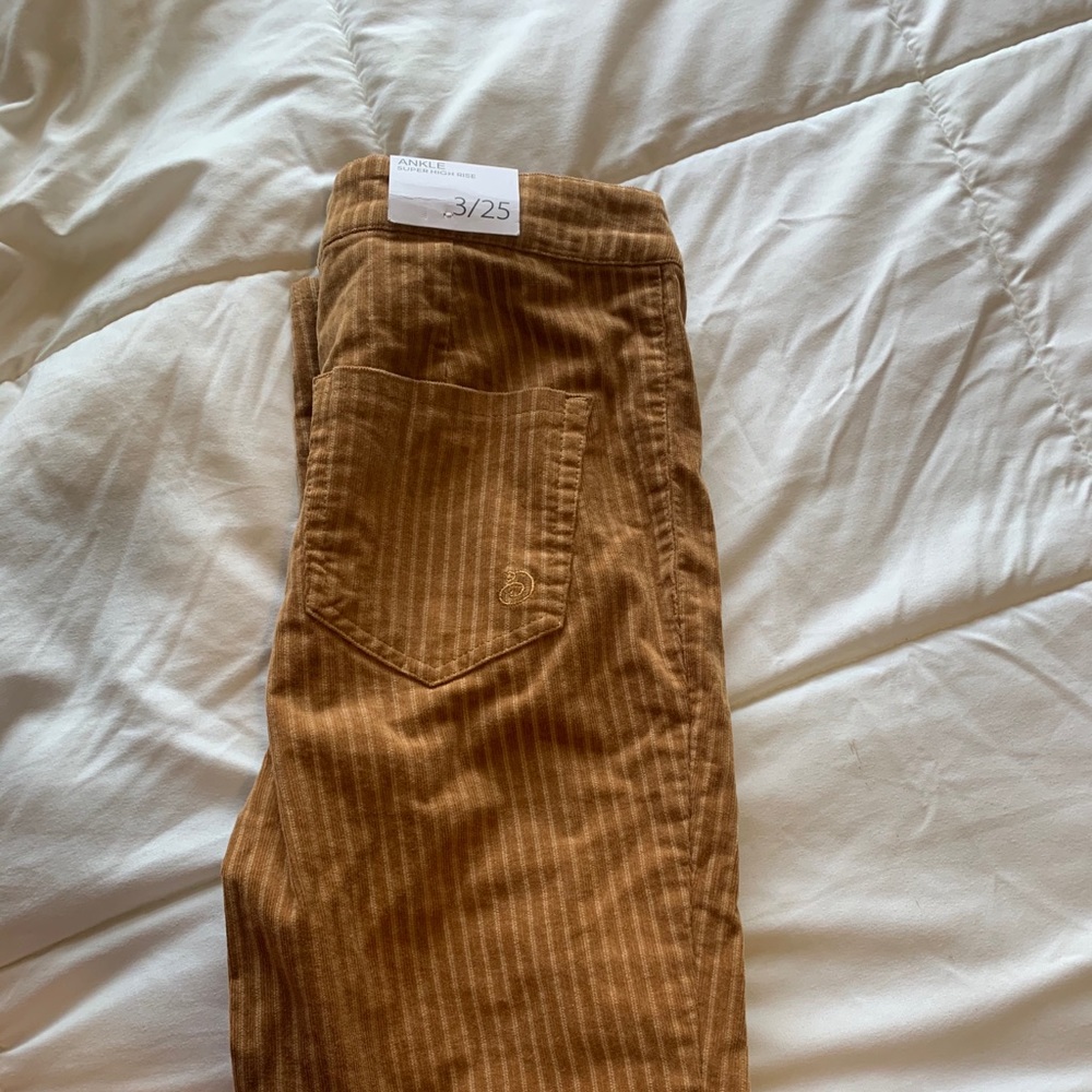 indigo rein corduroy straight leg pants